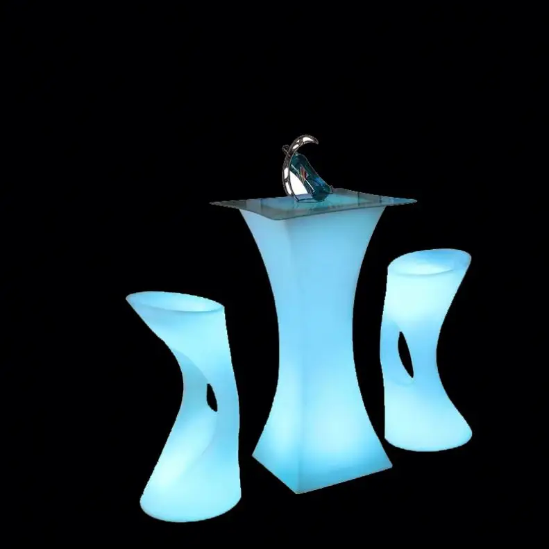 bar tables and chairs for sale /outdoor event coffee tea home bar party led lighting cocktail table and chair pub furniture set