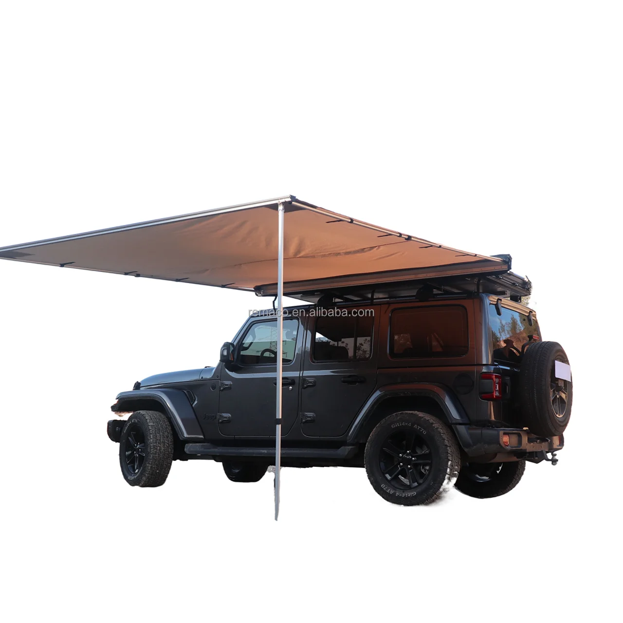 Hot Sales Outdoor Hiking Custom 2X2m RTS Vehicle SUV Roof Side 4x4 Car Awning for Outdoor Camping