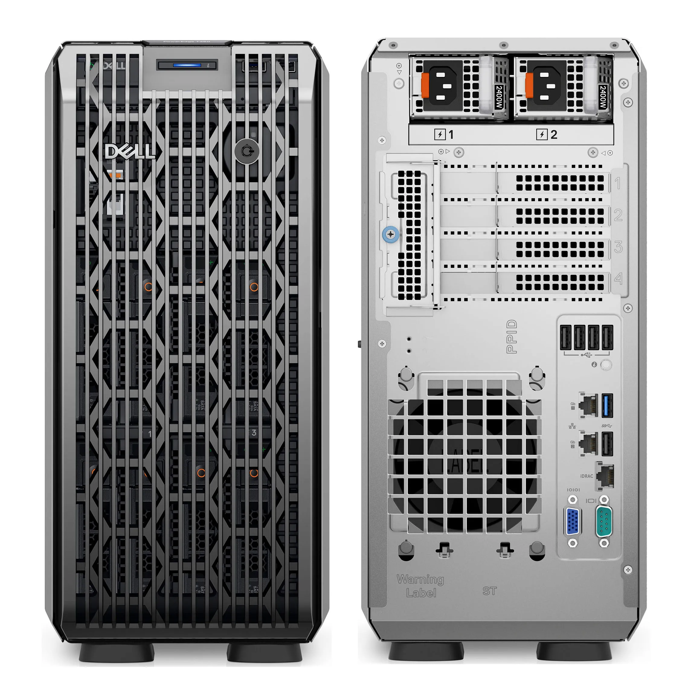 New original dells powerEdge T350 single tower server Xeon E-2314 quad core 2.8G 16G memory 2TB enterprise hard disk in stock