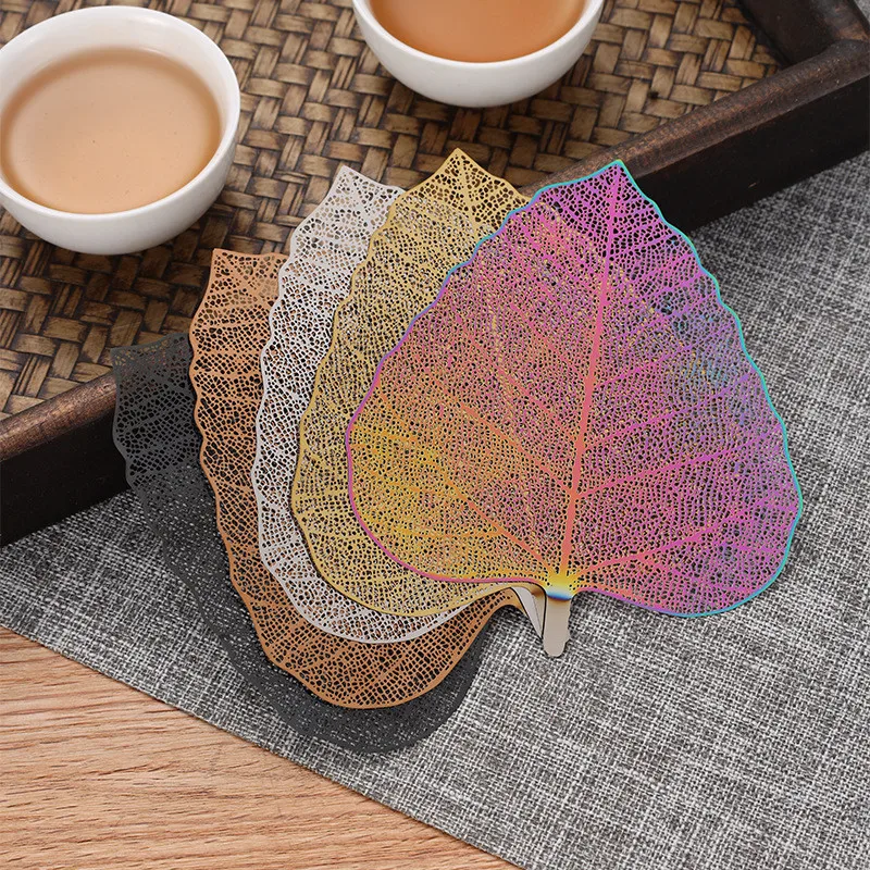 304 Bodhi leaves Creative personality separator tea filter Kung Fu tea set supplies stainless steel tea filter