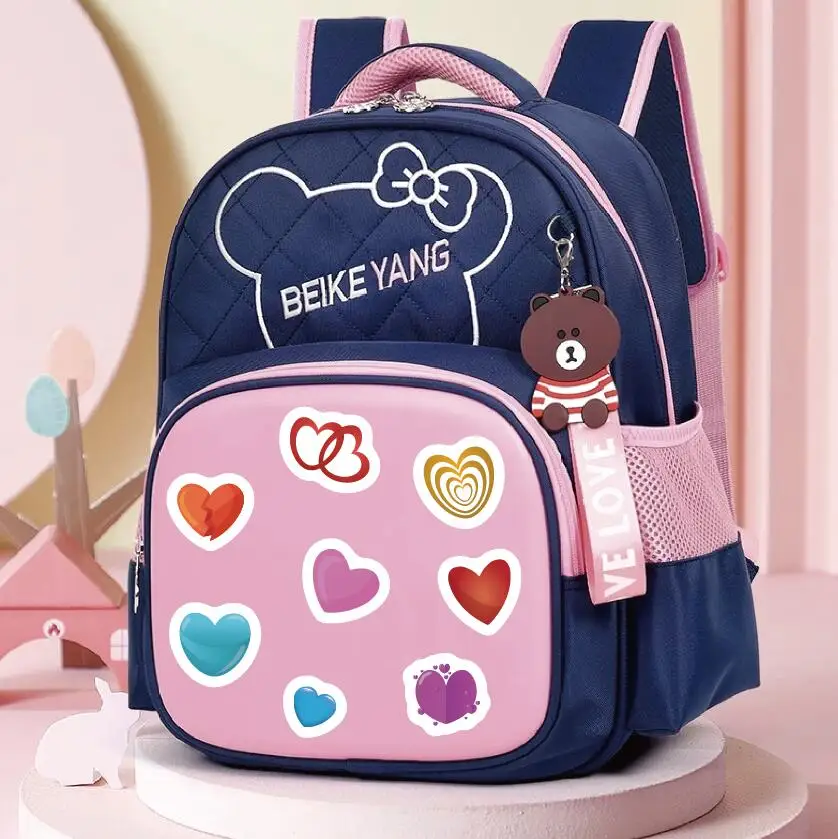 Custom Coated Paper Waterproof Vinyl Sticker Advertising Promotion Cartoon Love Heart Balloon Sticker Sheets For Kids Gifts Toys