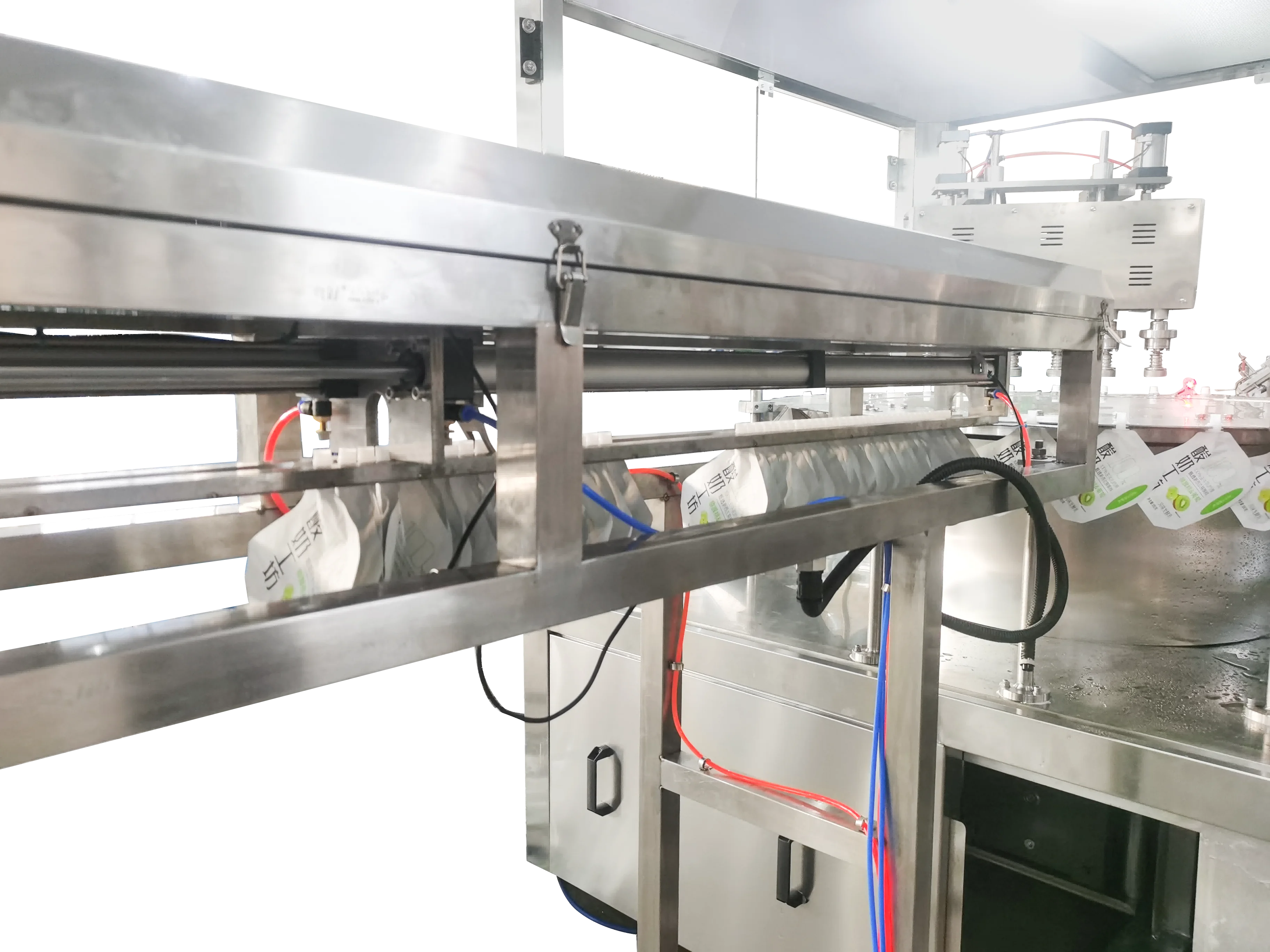 Qualipak Pouch olive oil filling machine/automatic filling packaging machine/shampoo filling line