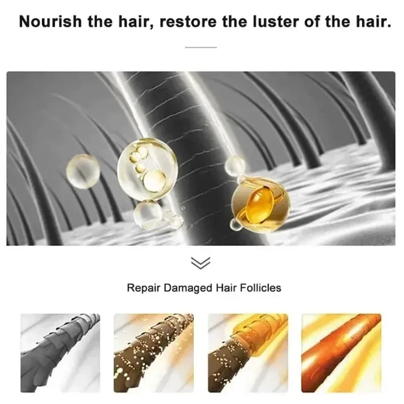 K Capsules Essence Herbal Smooth Hair Care Anti Fury Essential Oil Hair Growth Support Repair Essence for Dry Damaged Hair