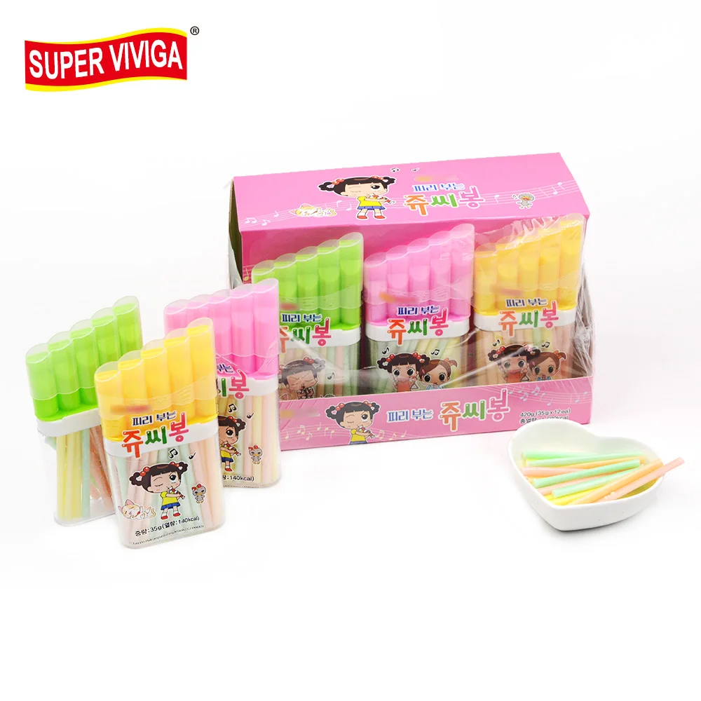 Factory Wholesale halal whistle toy cc stick candy