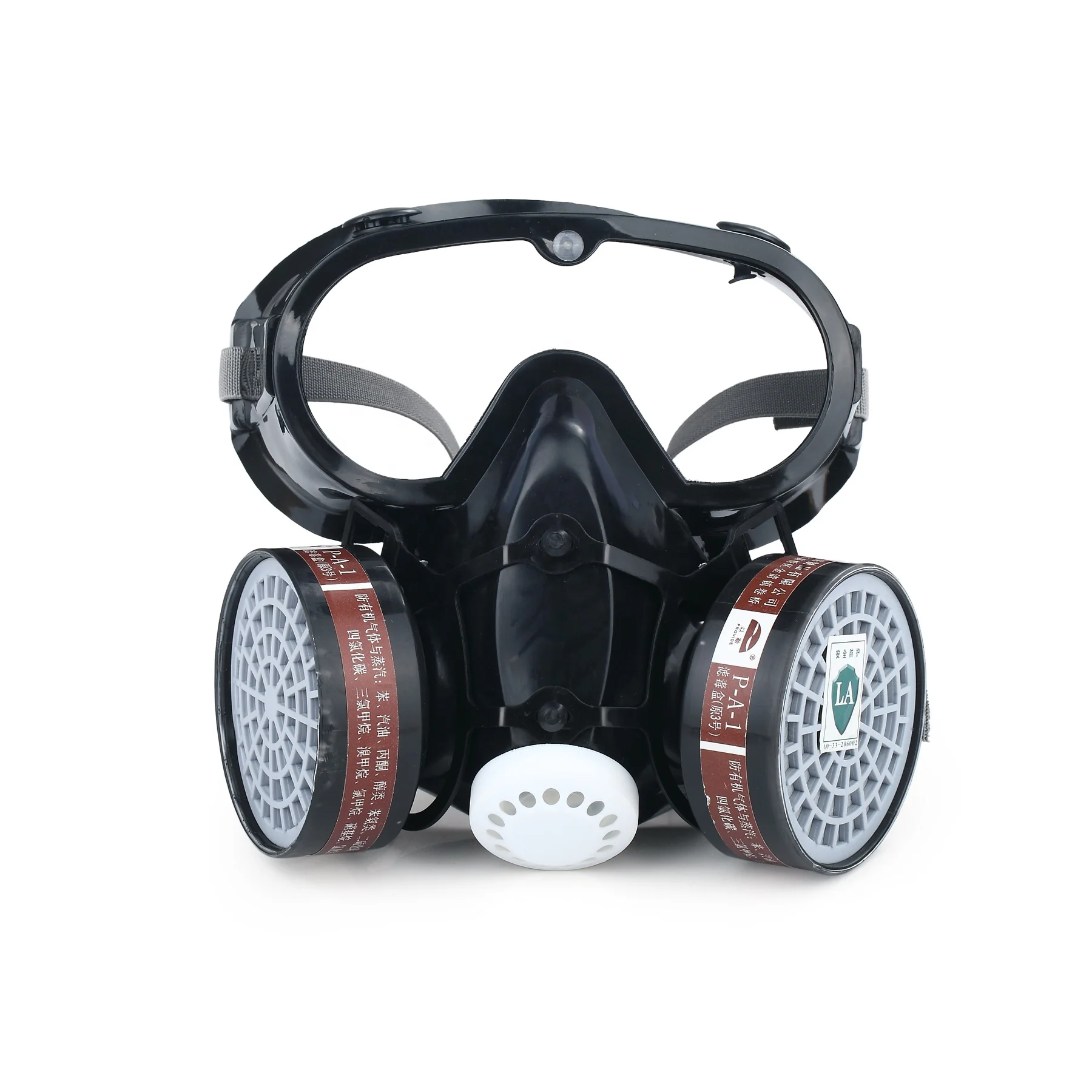 Half face gas mask with safety goggles Half face protective gas mask respiratory