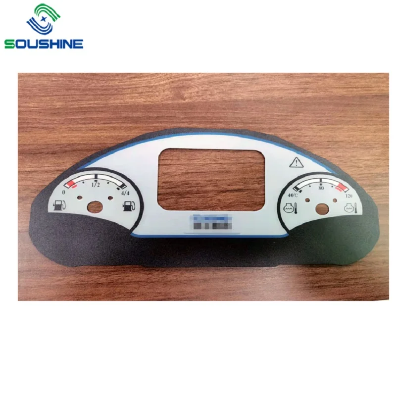 Soushine Automotive Meter dial silk screen printing tachometer panel plate auto dashboard