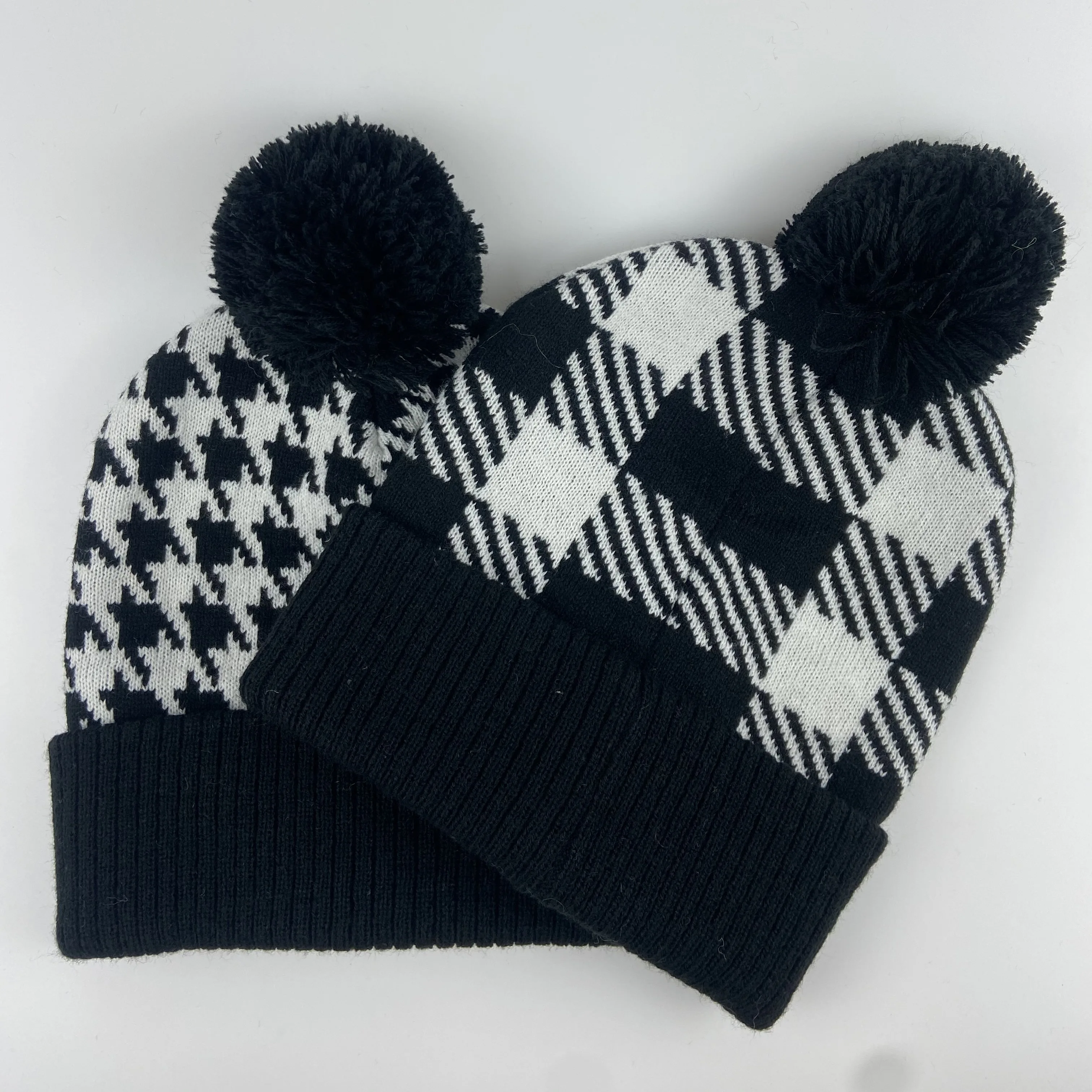 Custom High Quality Unisex Acrylic Waffle Skullies Beanie Cap