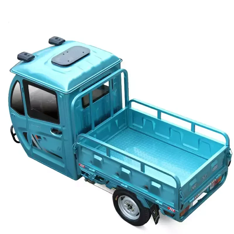 Made in China 2 Seat Electric Car Adult Mini Truck Cargo Tricycle Adult Cheap Delivery Electric Tricycle with Cover