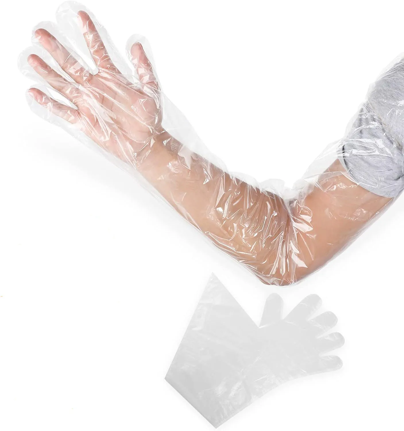 HDPE Dressing Gutting Gloves Veterinary Shoulder Extra Long Hunting Field Gloves 36 Inches Poly Disposable Gloves for Field