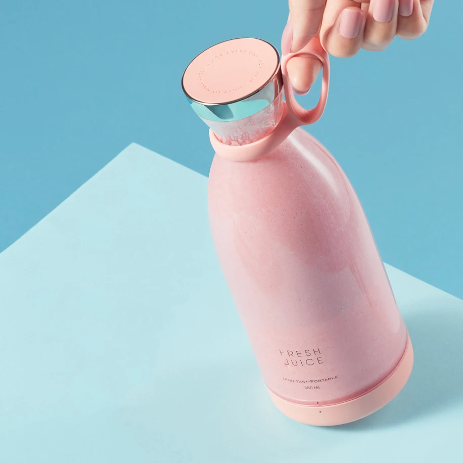 Flypeak New Arrival Design 380ml Household Portable Juicer Blender Fashion Fruit Mixer- Six USB Juicer Cup Cordless Blender