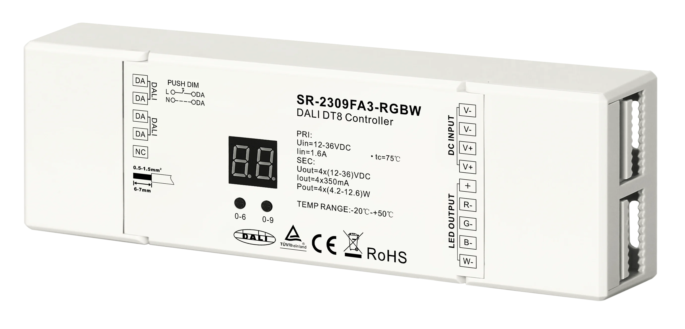 DT8 DALI Dimmer Controller For Rgbw,Tc,Xy Rgbw,Xy,Tc Color Type