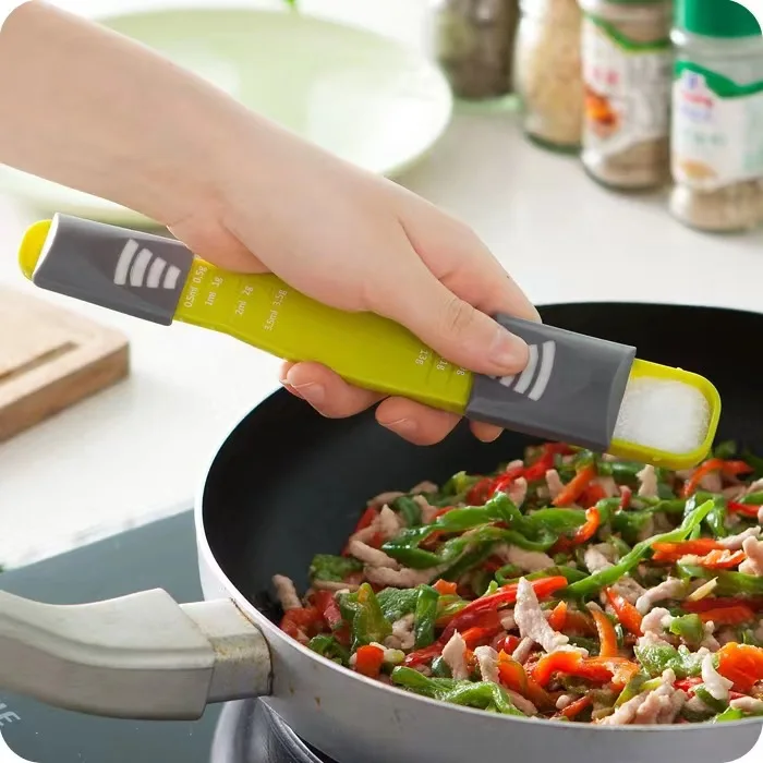 DD2389 ABS Kitchen Metering Spoon Double Head High Precise Powder Scale Measure Spoon Mark Baking Coffee Measuring Spoon