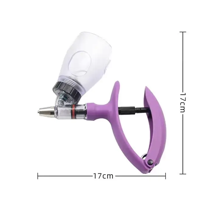 Automatic Veterinary Syringe 2ml 5ml Continuous Injector Vaccine Syringe for Poultry and Pig Veterinary Use