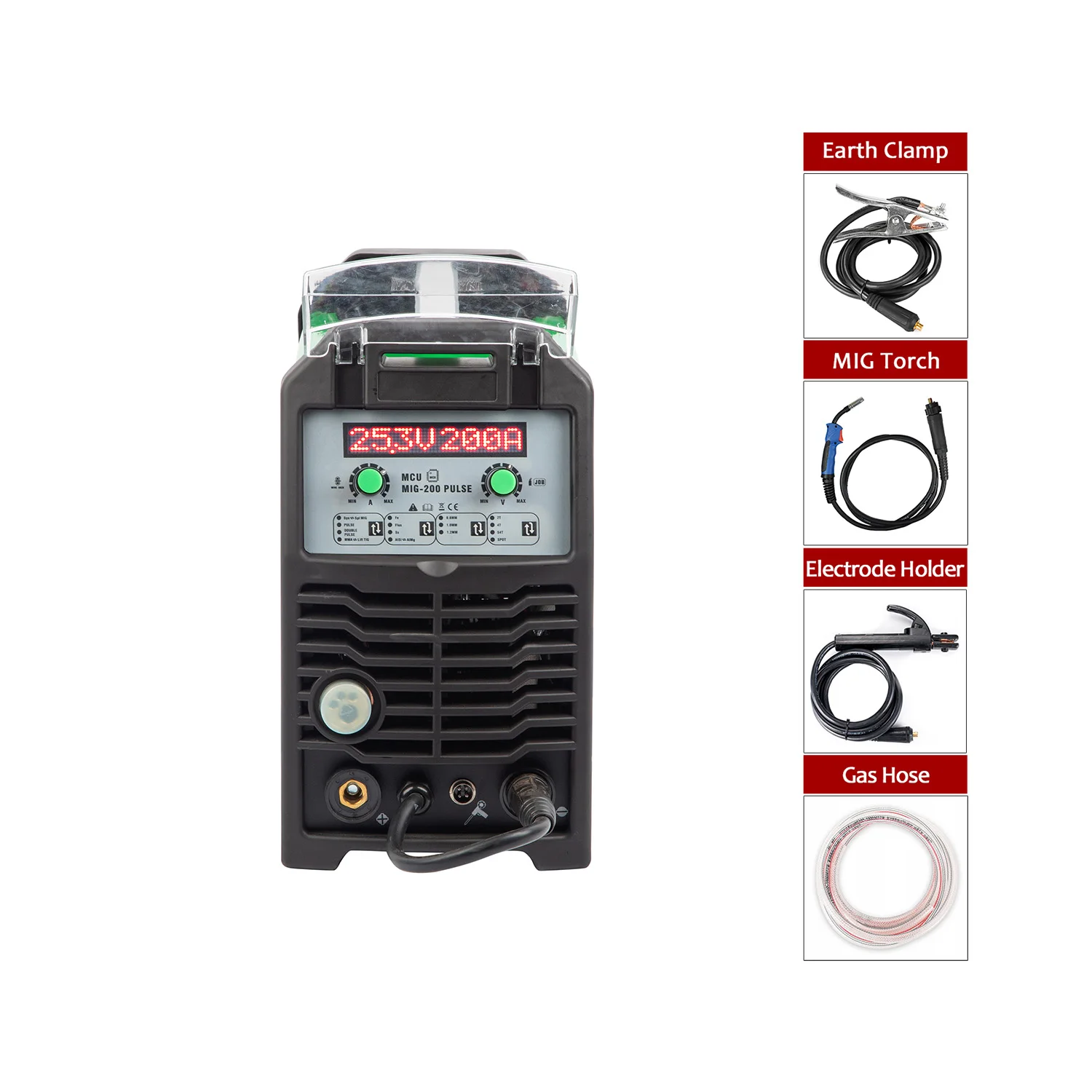 3 in 1 230a Double Pulse MIG /MAG Multi-process Inverter Welder for Aluminium Welding