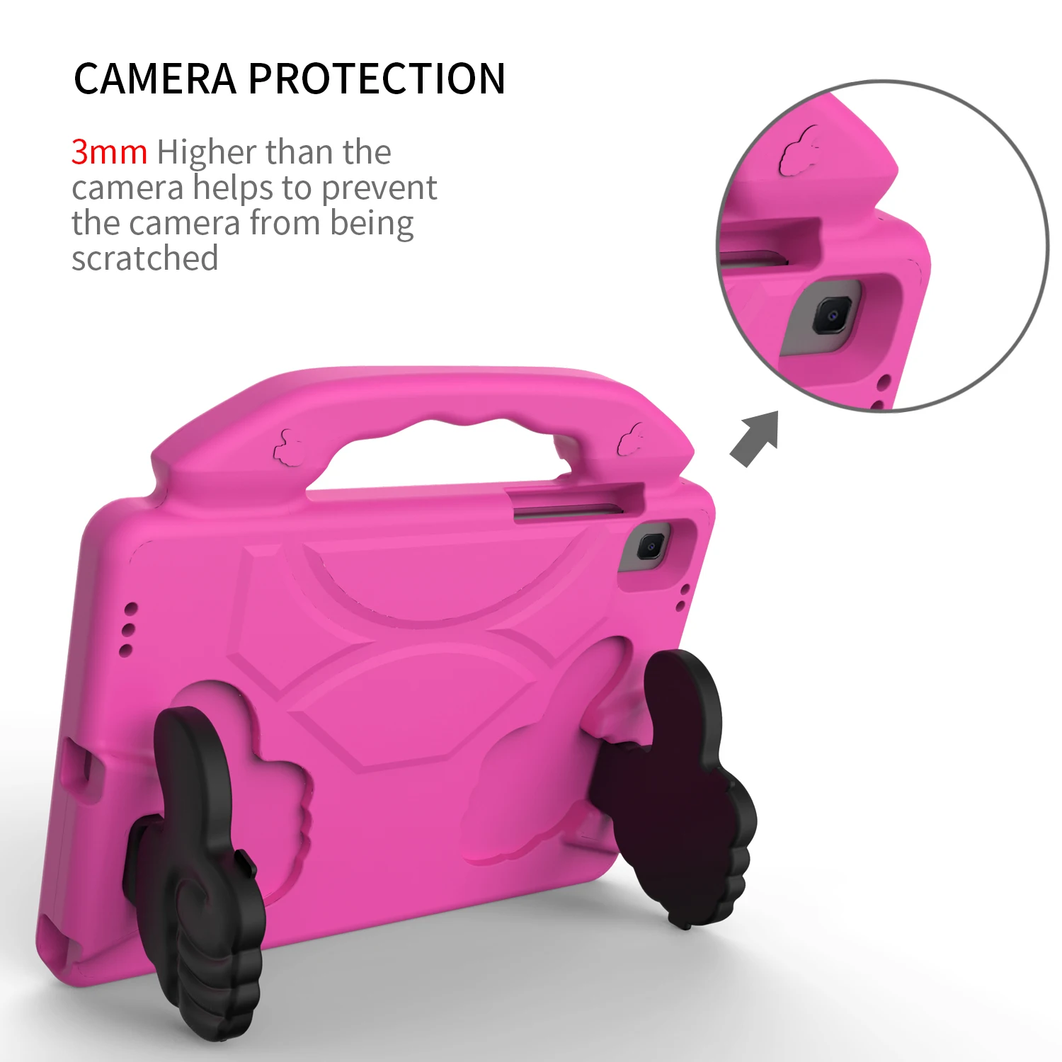 EVA Shockproof Soft Silicone Tablet Cover For Samsung Galaxy Tab A8 10.5 Inch X200 Stand Coque Protective Case