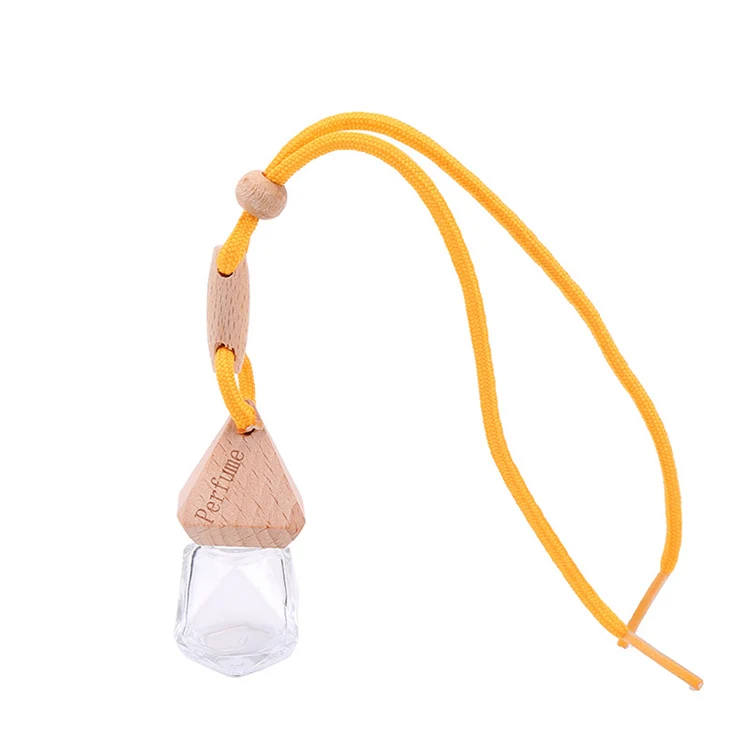 New Design Glass Hanging Lanyard Unique Car Perfume Diffuser Bottle