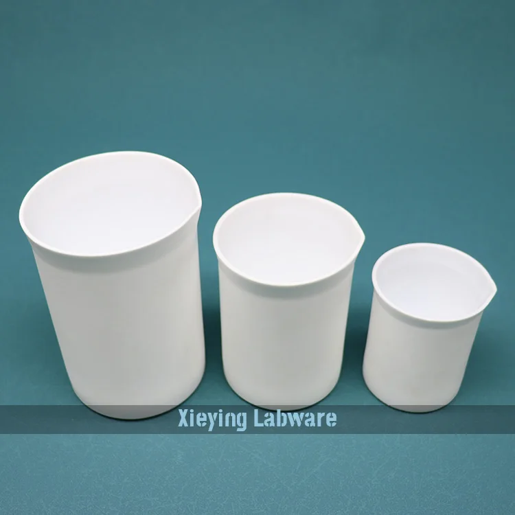 30ml- 10000ml Professional Chemical Lab PTFE Plastic Measuring Beaker Manufacturer with or without Handle