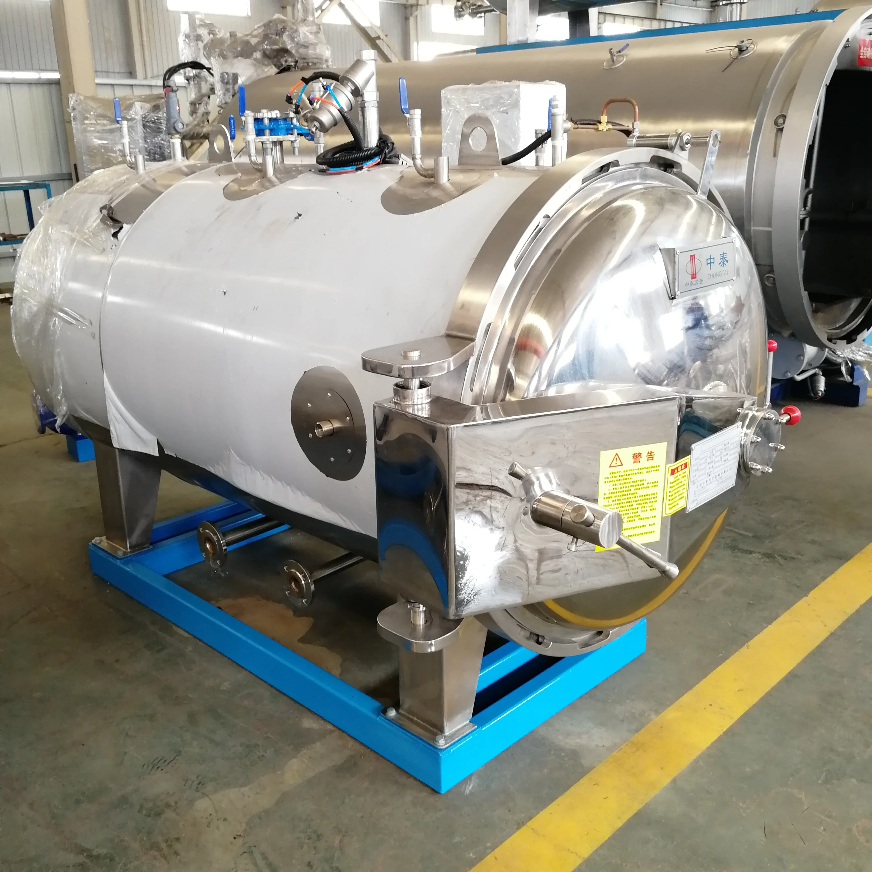 horizontal food sterilizer commercial Jars Cans meat vegetable Food Industry autoclave sterilization machine