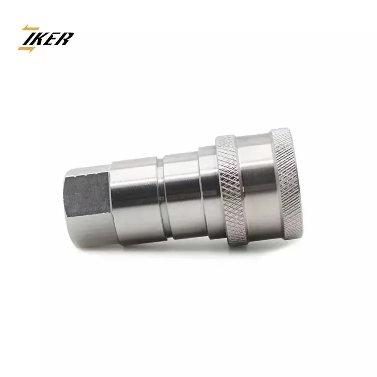 ISO7241-B BSP NPT 1/4' 1/2' High Performance SS 316 Female Hydraulic Quick Coupler