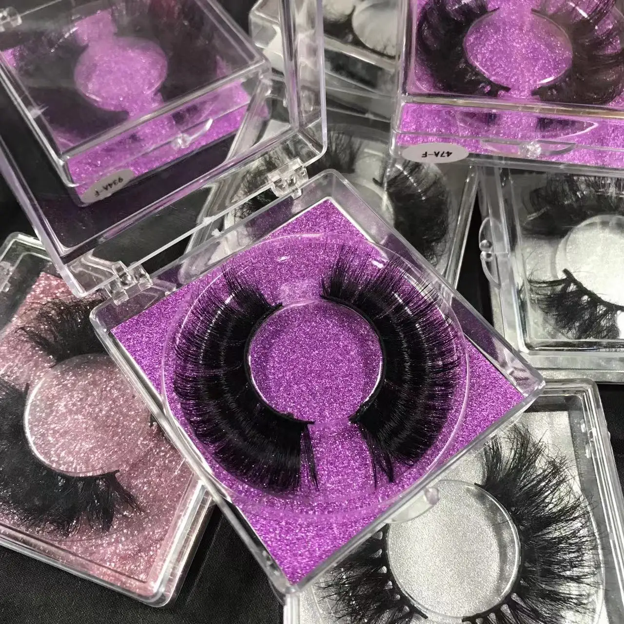 hot sale mink eyelashes wholesale vendor eyelash extension 25mm mink eye lashes