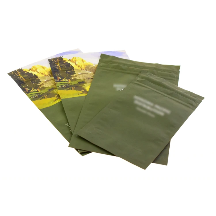 Best Supplier Best Price Custom Logo Transparent Square Plastic Bags with Child Resistant Zipper Aluminum Plastic Bags