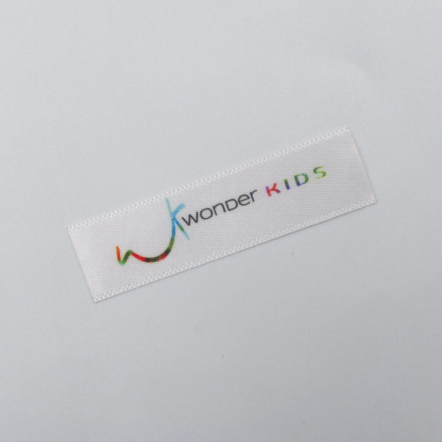 Printed Private White Garment Labels Clothing Printing Fabric Tags Iron On Neck Cotton Custom Made Logo Label for Clothes