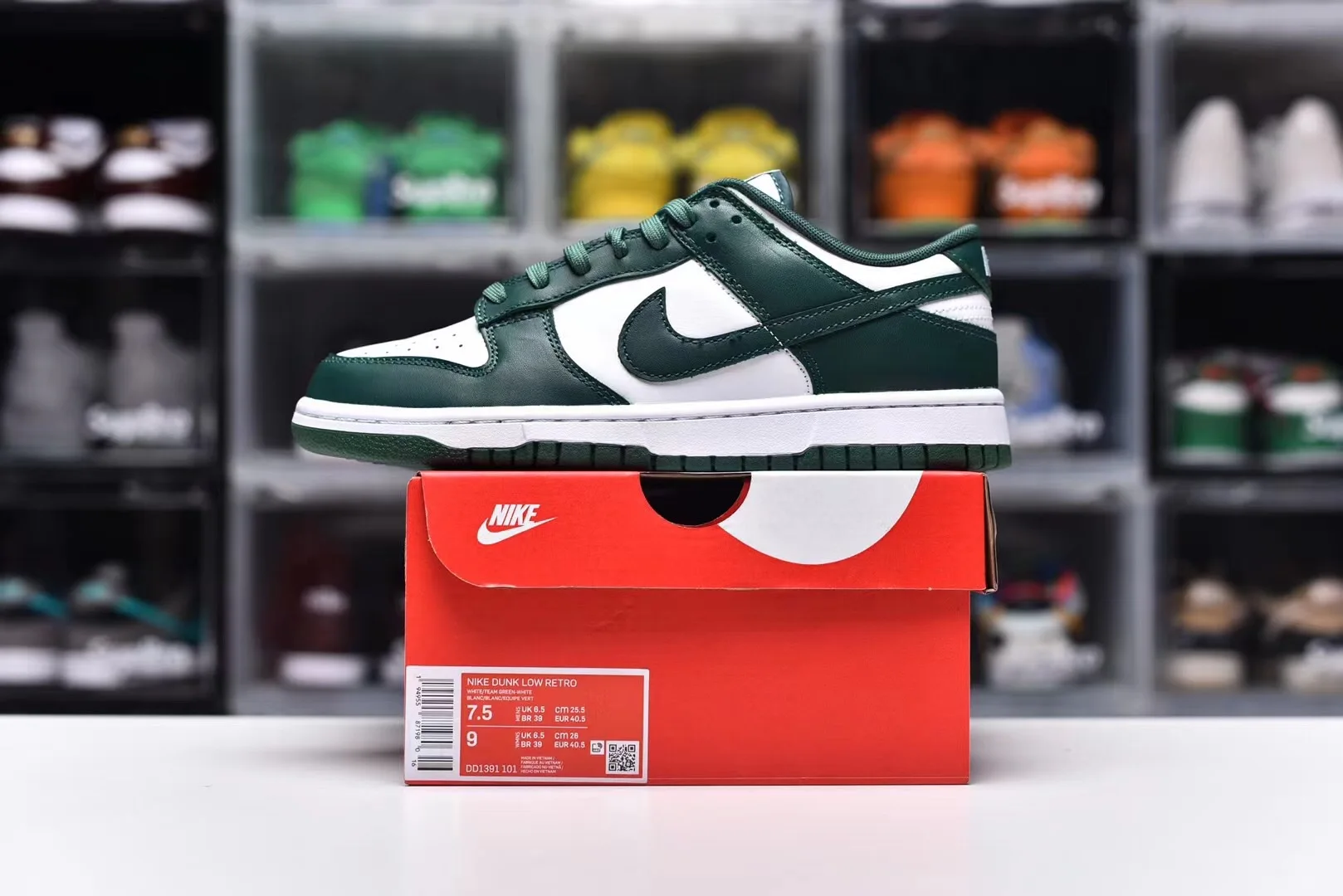 Мужские и женские кроссовки SB Dunk низкие белые Зеленые для скейтборда спортивная обувь белого цвета