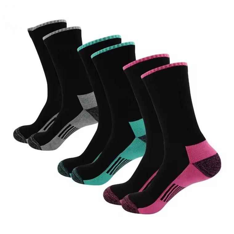 Bulk Breathable Cotton Cushioned Athletic Support Running Compression Knee High Performance Work Boot Sock