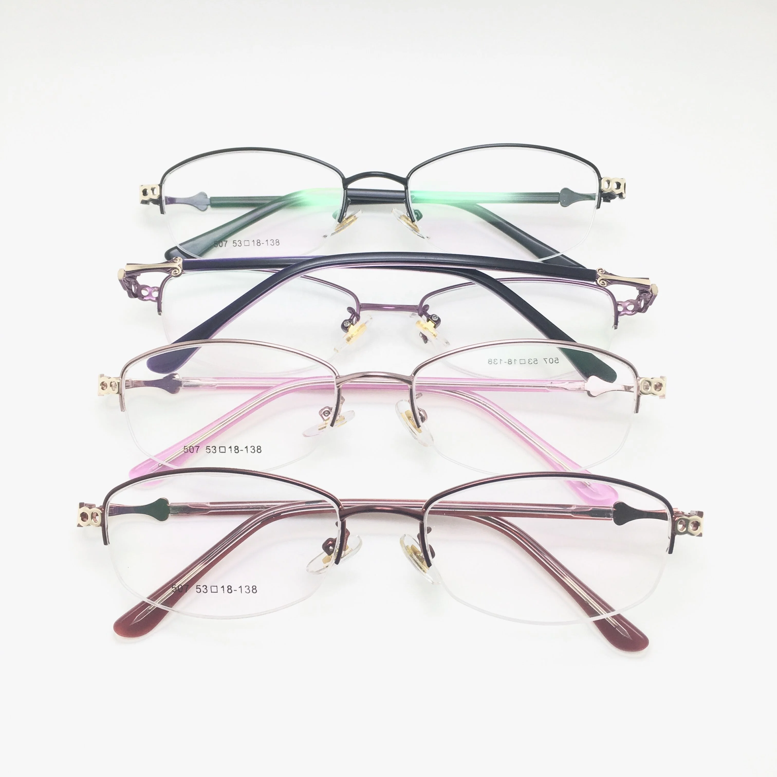 fashion women optical frames Stainless Steel eyeglasses spectacle glasses for ladies