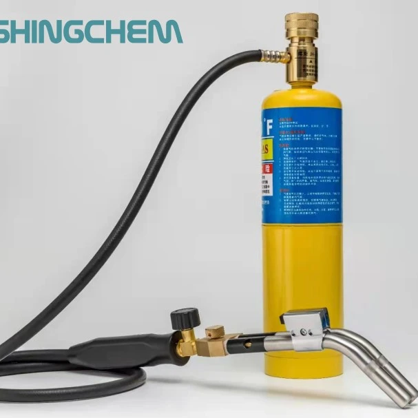 Портативный ручной пропановый газовый сварочный факел MAPP с пламенным замком