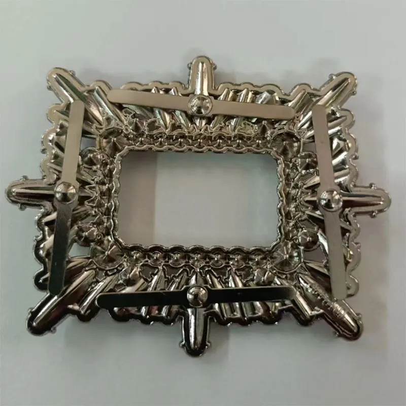 Hot sales silver crystal rhinestone metal shoe accessories clips shoe flowers for women shoes