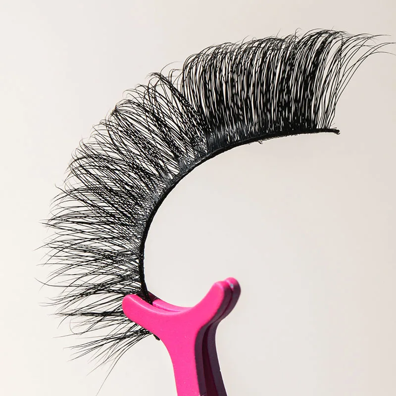 Cat Eye D Curl Korean Silk Full Strip Eyelashes Wholesale Russian Volume Lash Extension For Strip