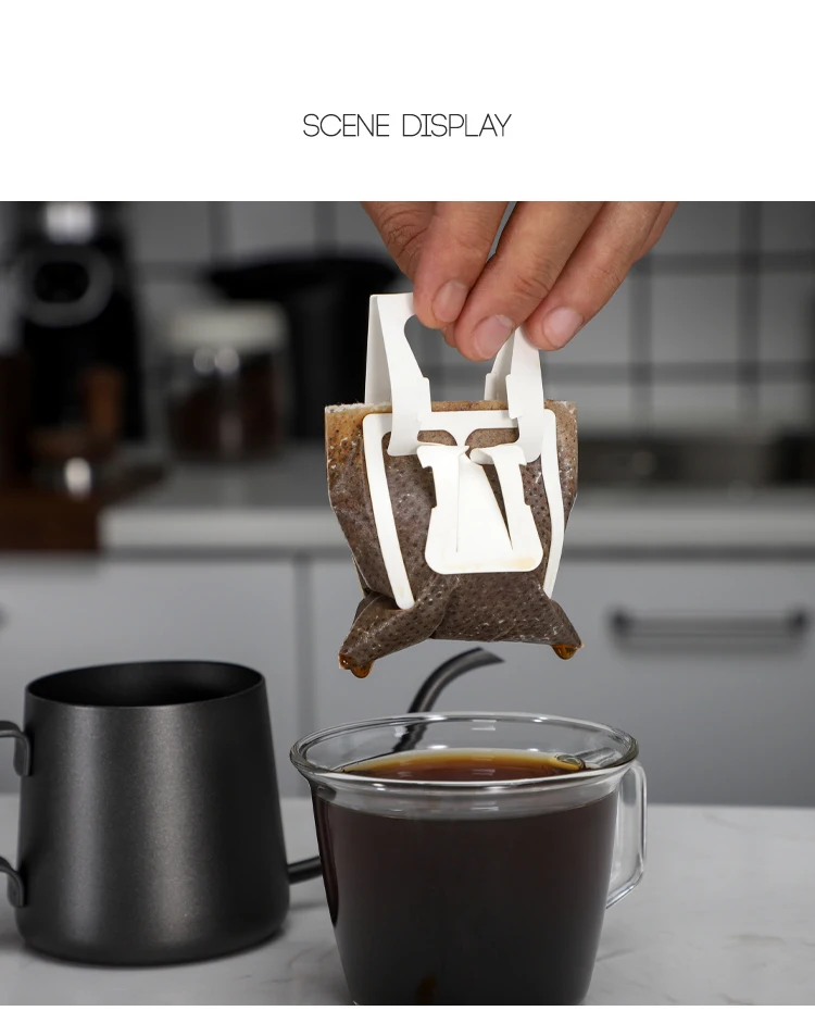 Уникальный дизайн Лидер продаж подвесной ушной фильтр для кофе капельный мешок фильтров