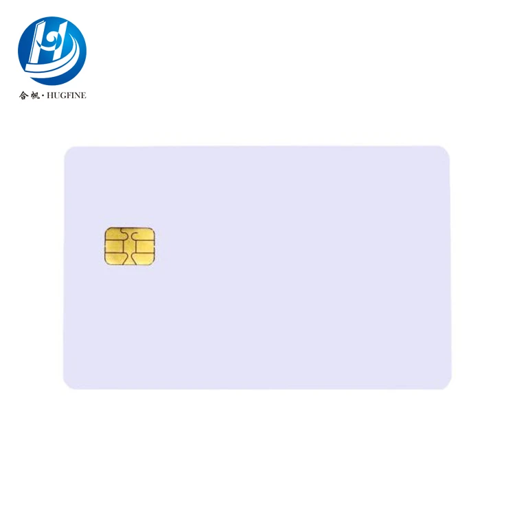 CR80 Standard Contact 4442 Chip Blank White RFID Card