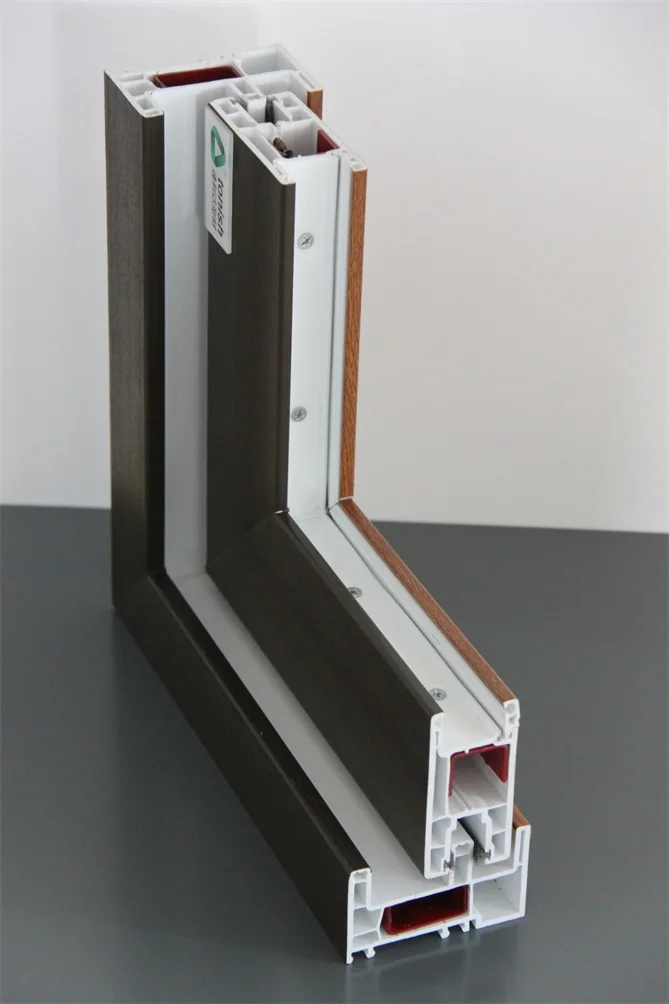 Europe standard upvc window frame profile White UPVC Profile for Window And Door