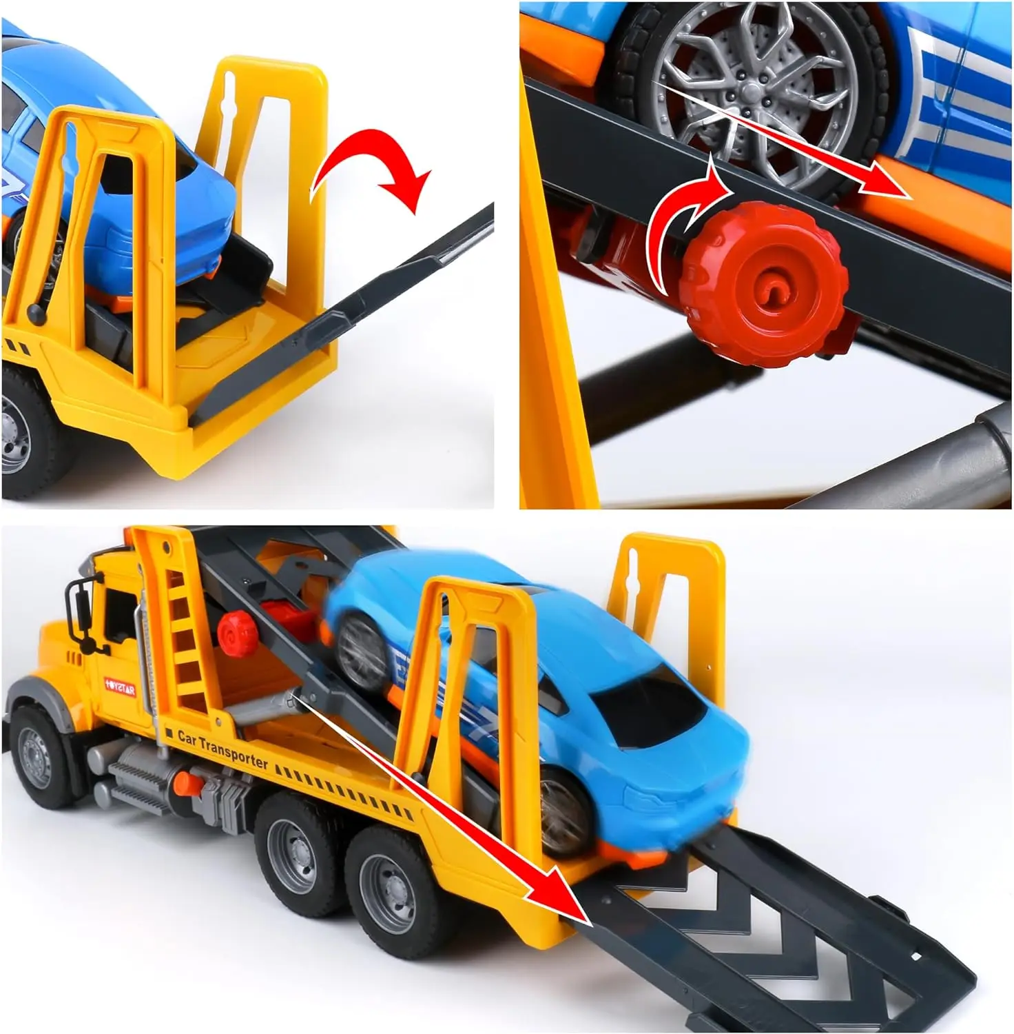 Toy Truck Transport Cars City Vehicles Toys Kids Toys Car Boys gift Toddlers Friction Power Set Push and Go Play Vehicles