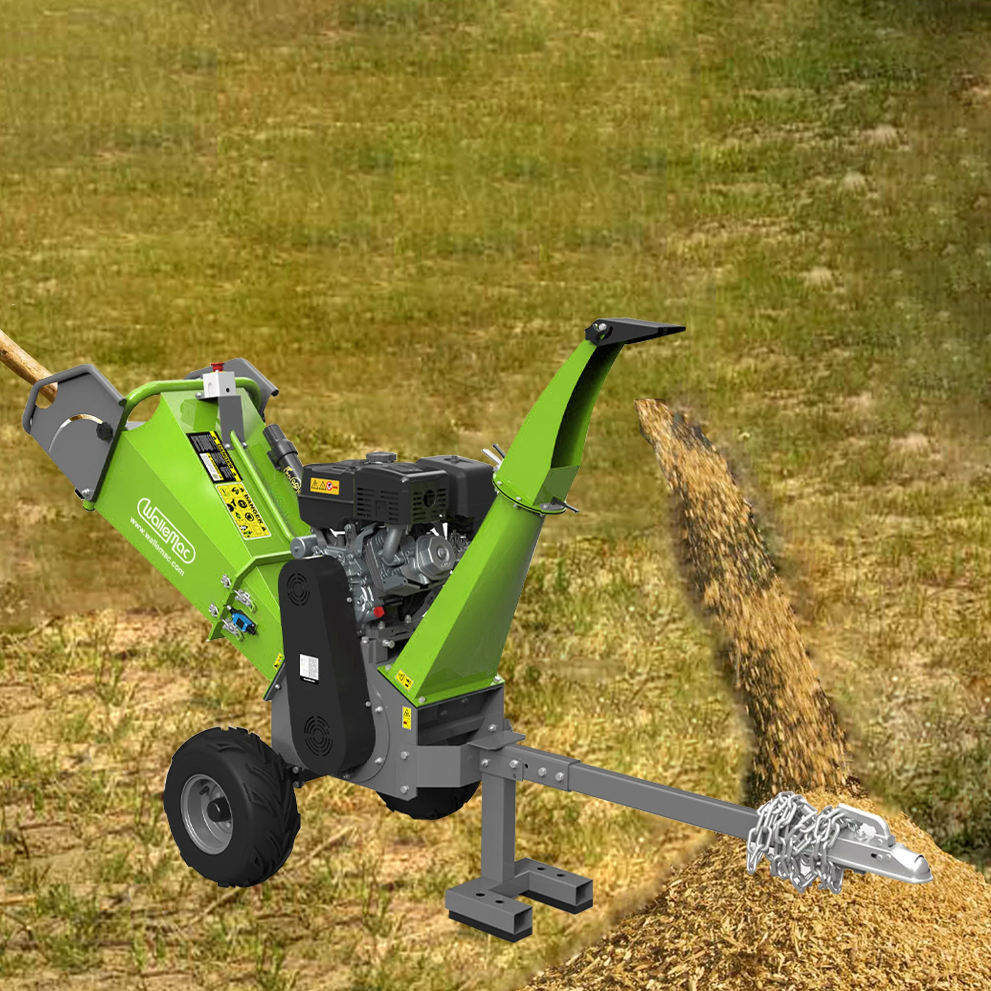 China wood chipper wood cutting machines Gasoline Engineer Power Wood cutting forrest machine outdoor machine