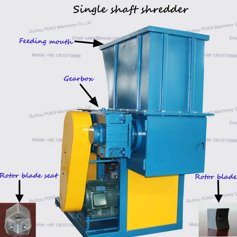 plastic pet bottle shredder