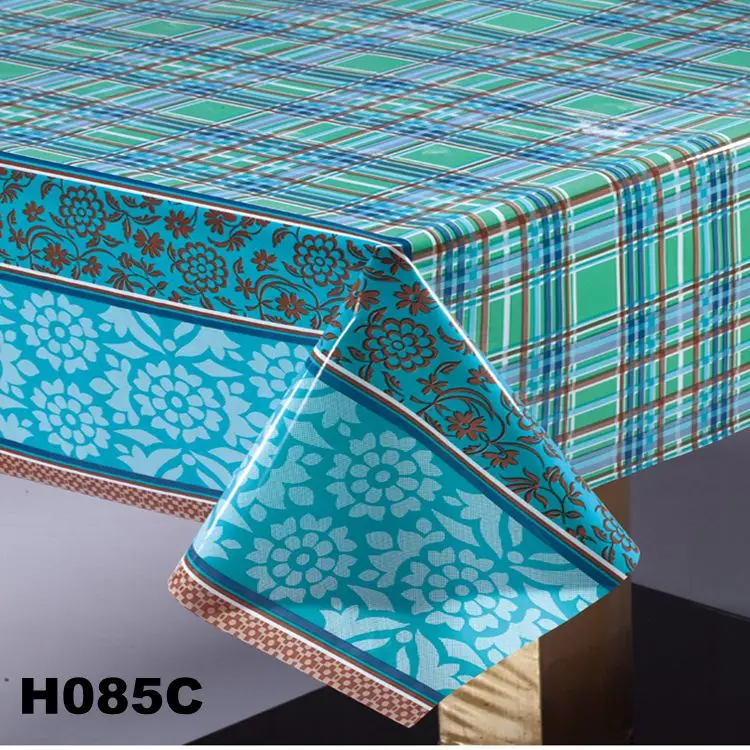 Super clear Transparent printed table cover in rolls