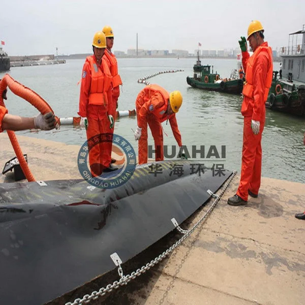 
Надувная резиновая стрела для контроля разлива нефти 