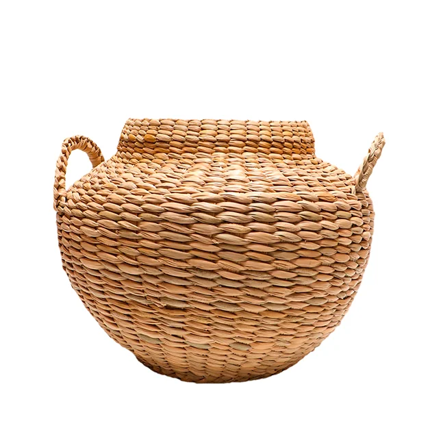 Natural willow dirty clothes decorative woven storage basket