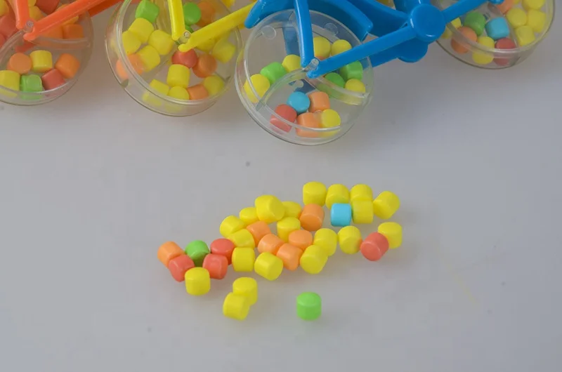 Funny mini toy with hard candy