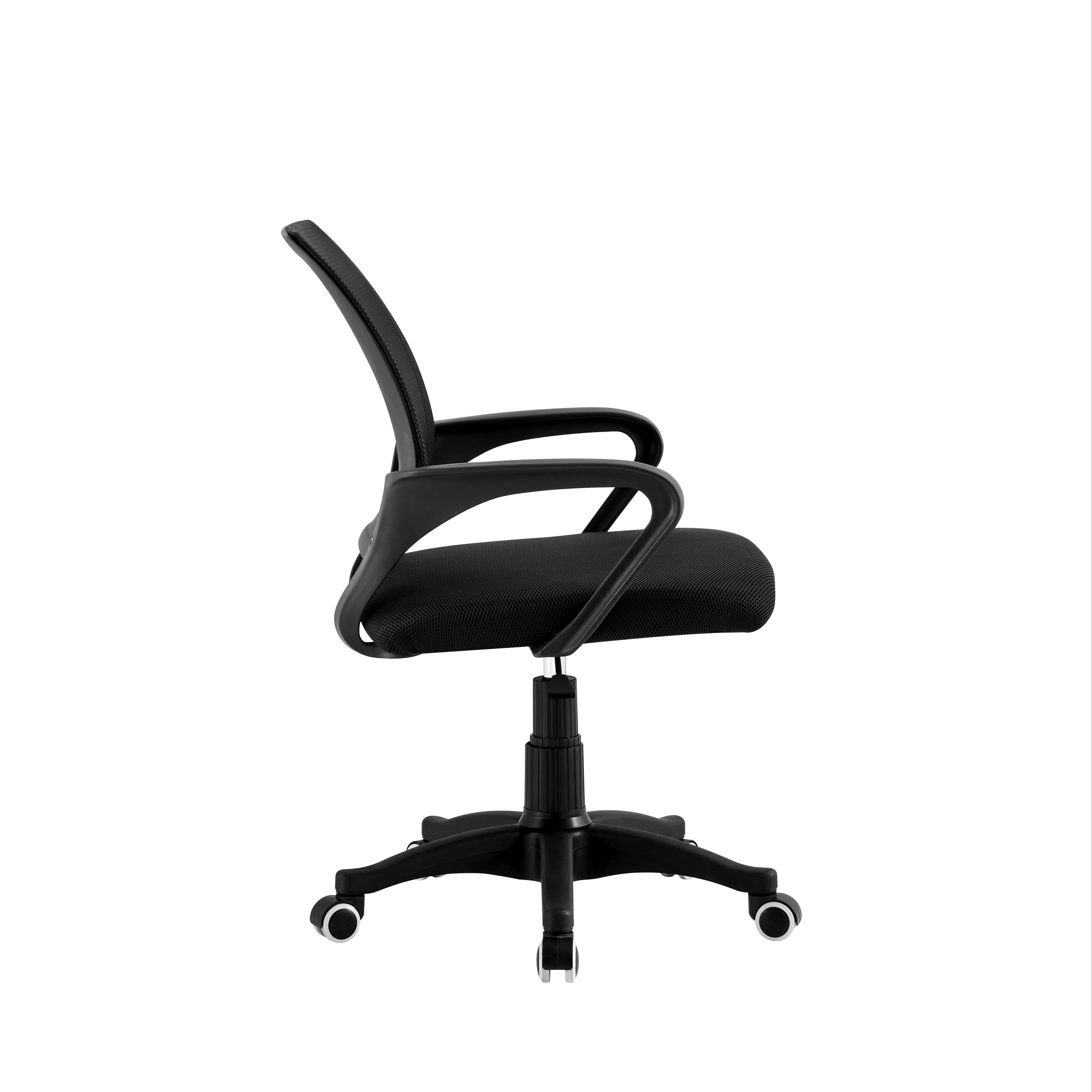 Factory Cheap Modern Metal Base Staff Conference Chair Leather Mid High Back Executive Office Visitor For Meeting Room