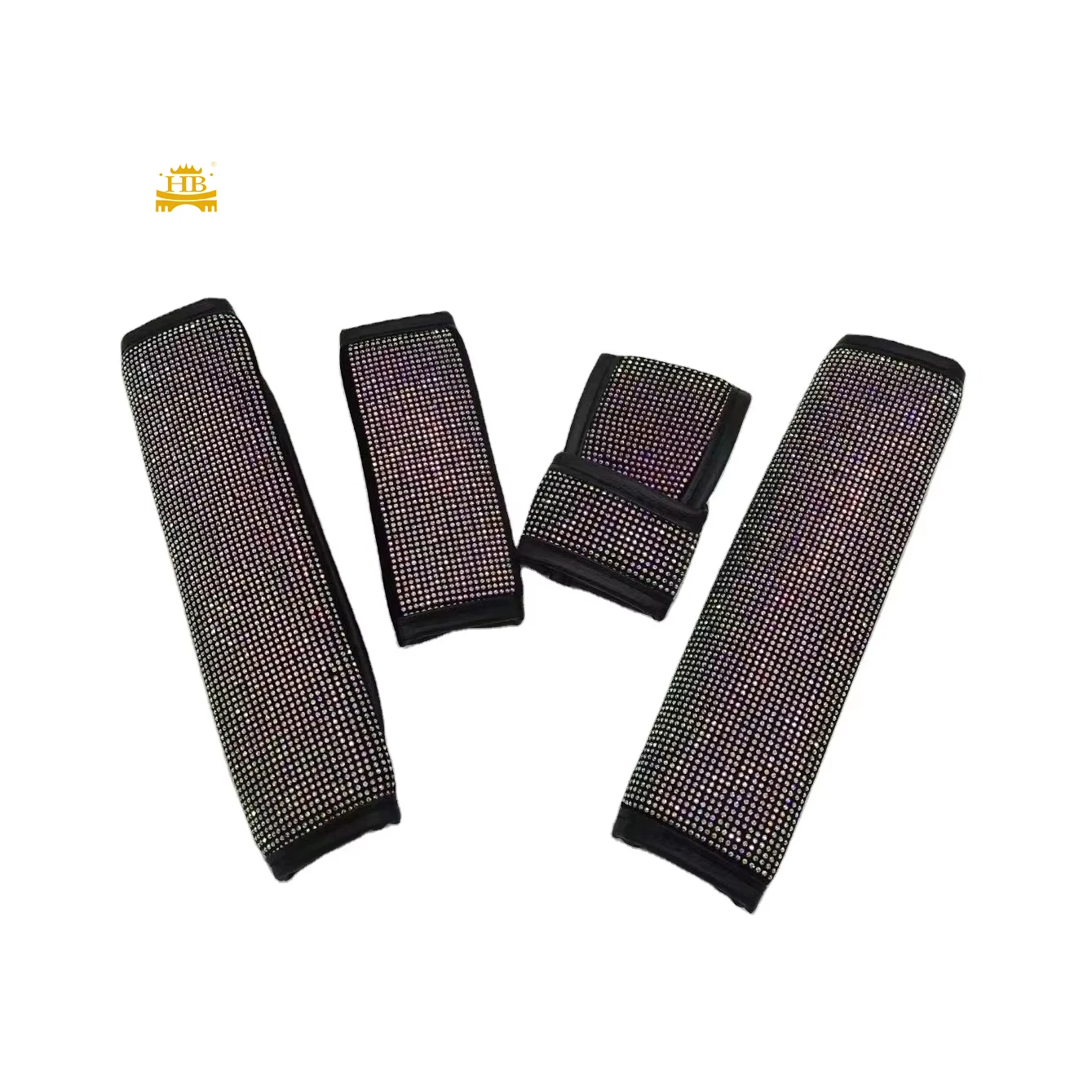 Car Interior Decor Suit Safety Belts Pads 4PCS 1Set Auto Hand Brake Cover Gear Cover