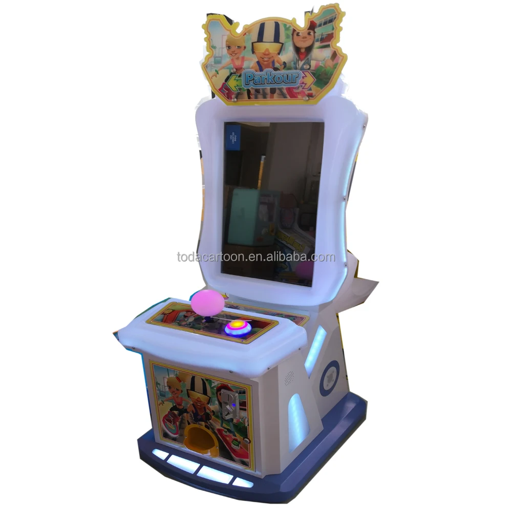 Toda 32 inch Coin Operated Kids Subway  Parkour Game Machine  kids recreation video game machine