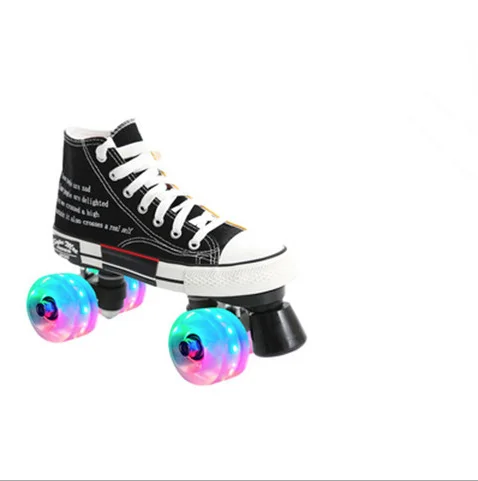 Горячая продажа роликовых коньков, холсты для взрослых, двухрядные Детские Необычные четырехколесные коньки, роликовые четырехколесные катки, оптовая продажа
