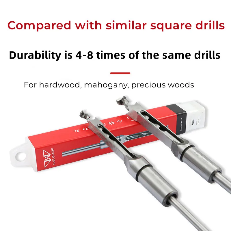 Japanese Kobayashi Square Hole Drill Made of Cemented Carbide with Quality Product and Precise Cutting and Higher Efficiency
