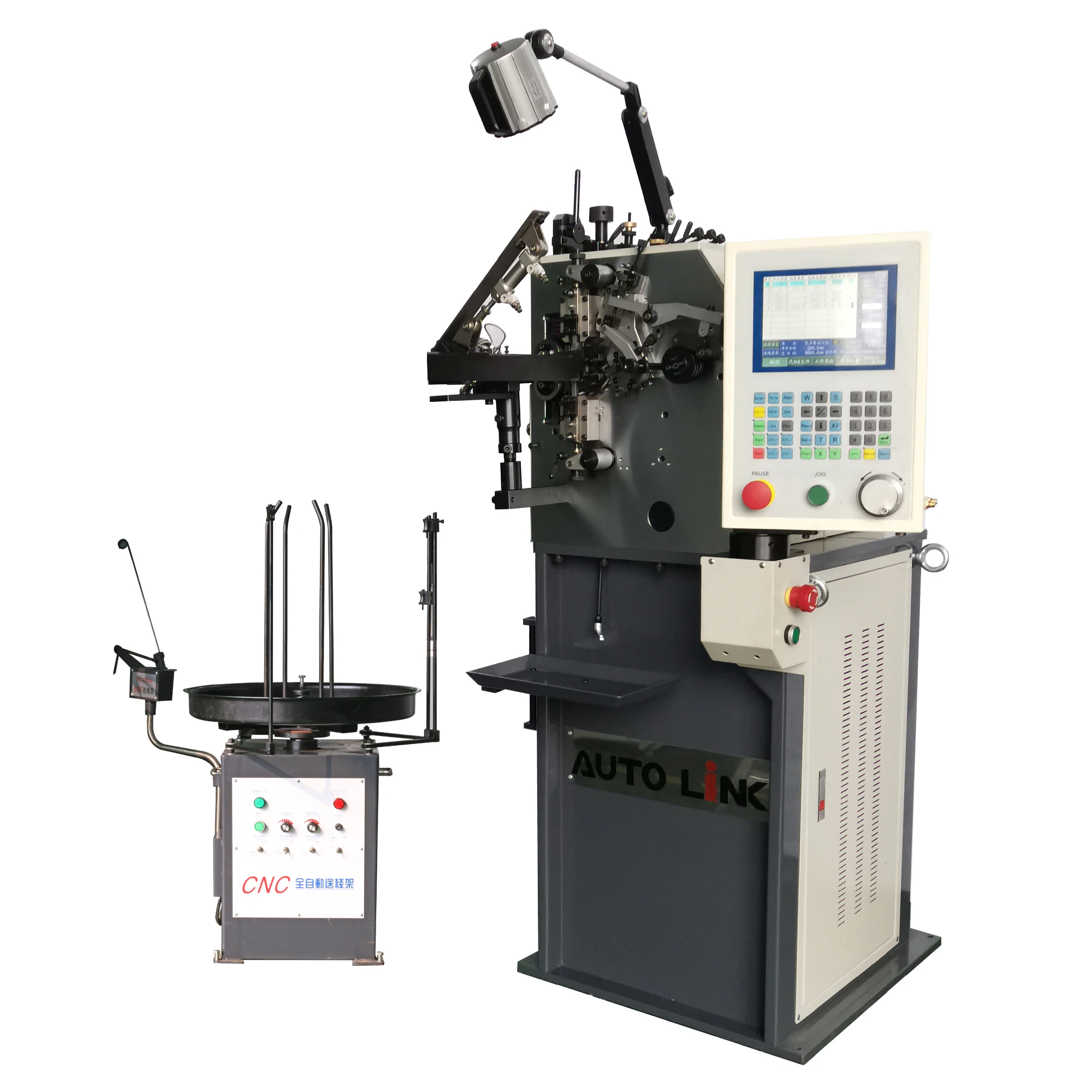 2D SPRING MAKING for Bobbin Case latch spring 2 AXIS CNC MACHINES SC-208