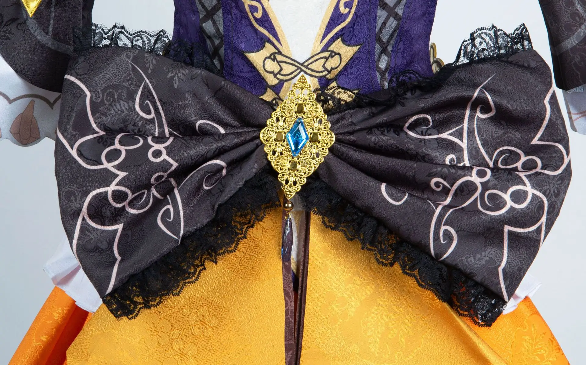 Anime  Genshin Impact Navia Cosplay  Costume Full Set With Hat Fontaine Navia Cosplay Shoes Dress Outfit Uniform