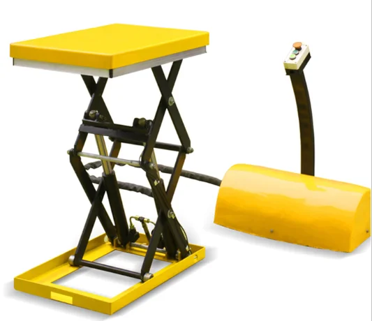 Stationary Electric Mini Scissor Lift Table With Small Platform